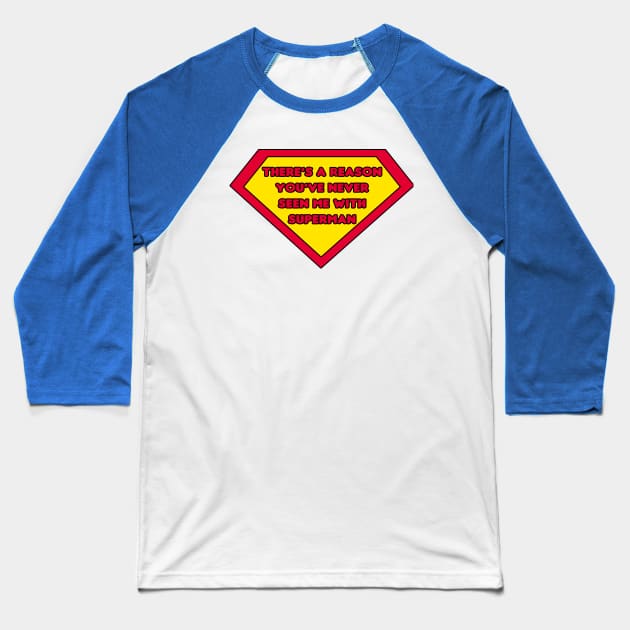 Secret Identity Baseball T-Shirt by HellraiserDesigns